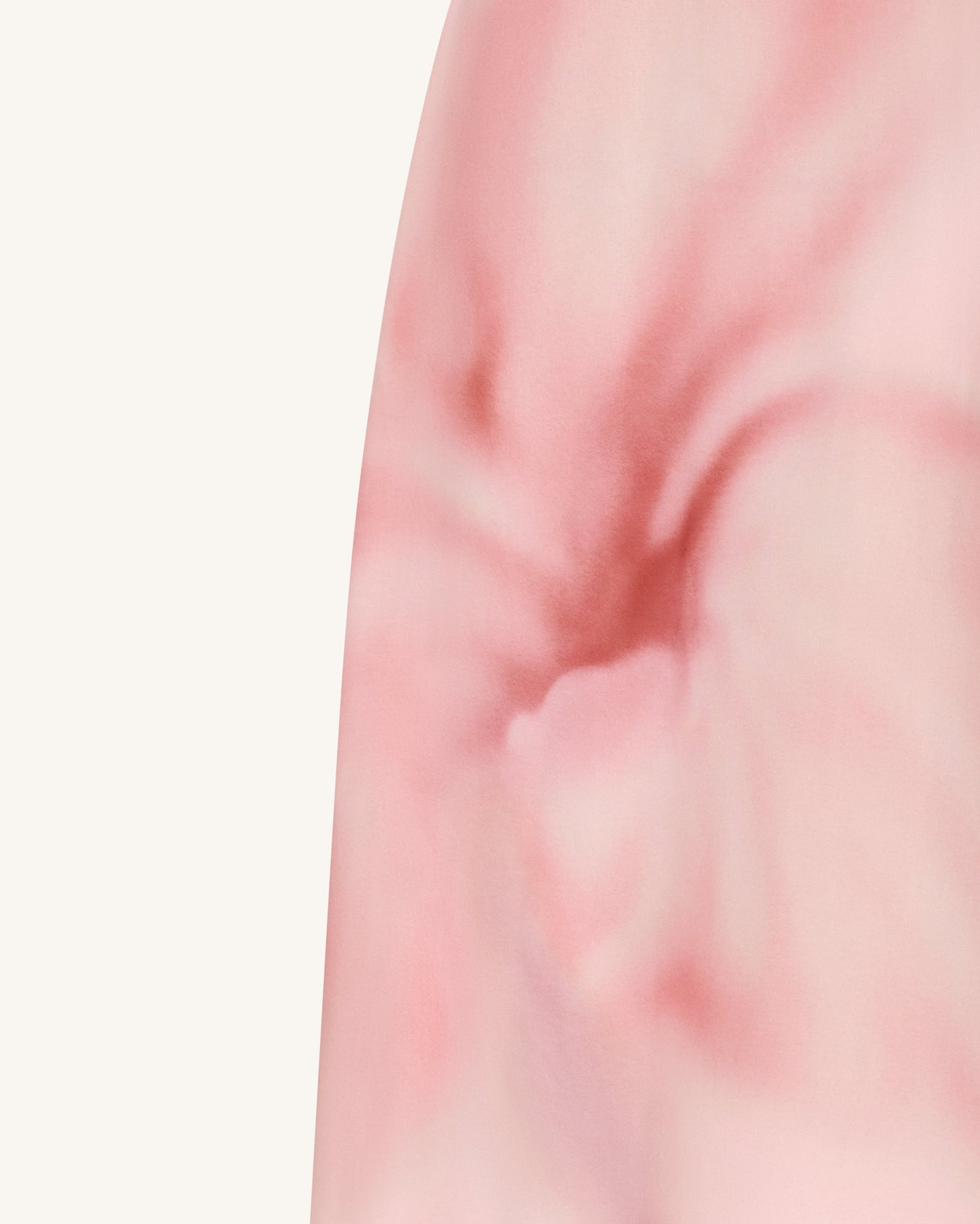 Suluboya Desenli Çiçek Desenli Straplez (Askısız) Maxi Elbise - Pembe