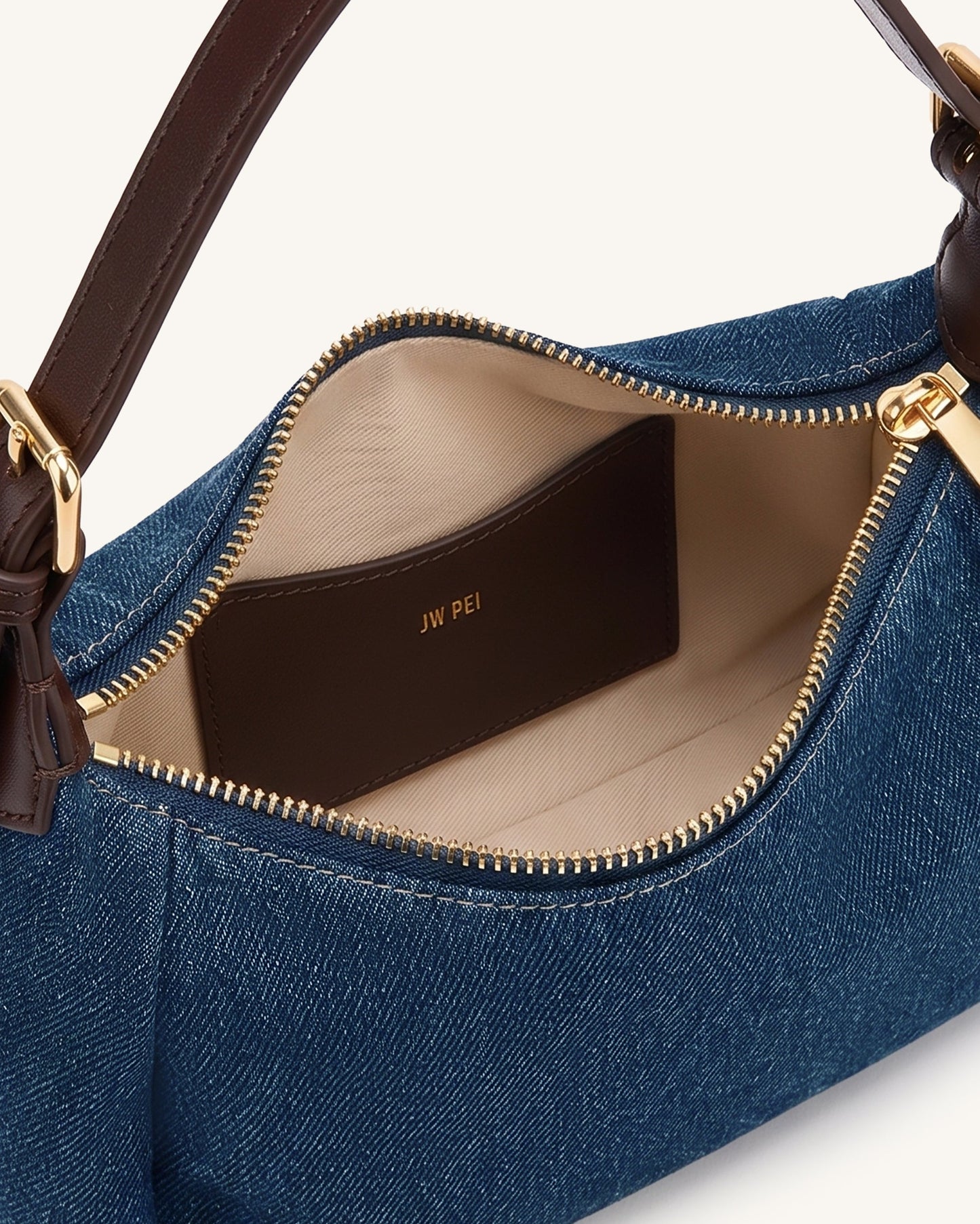 Velora Denim Shoulder Bag - Blue Denim