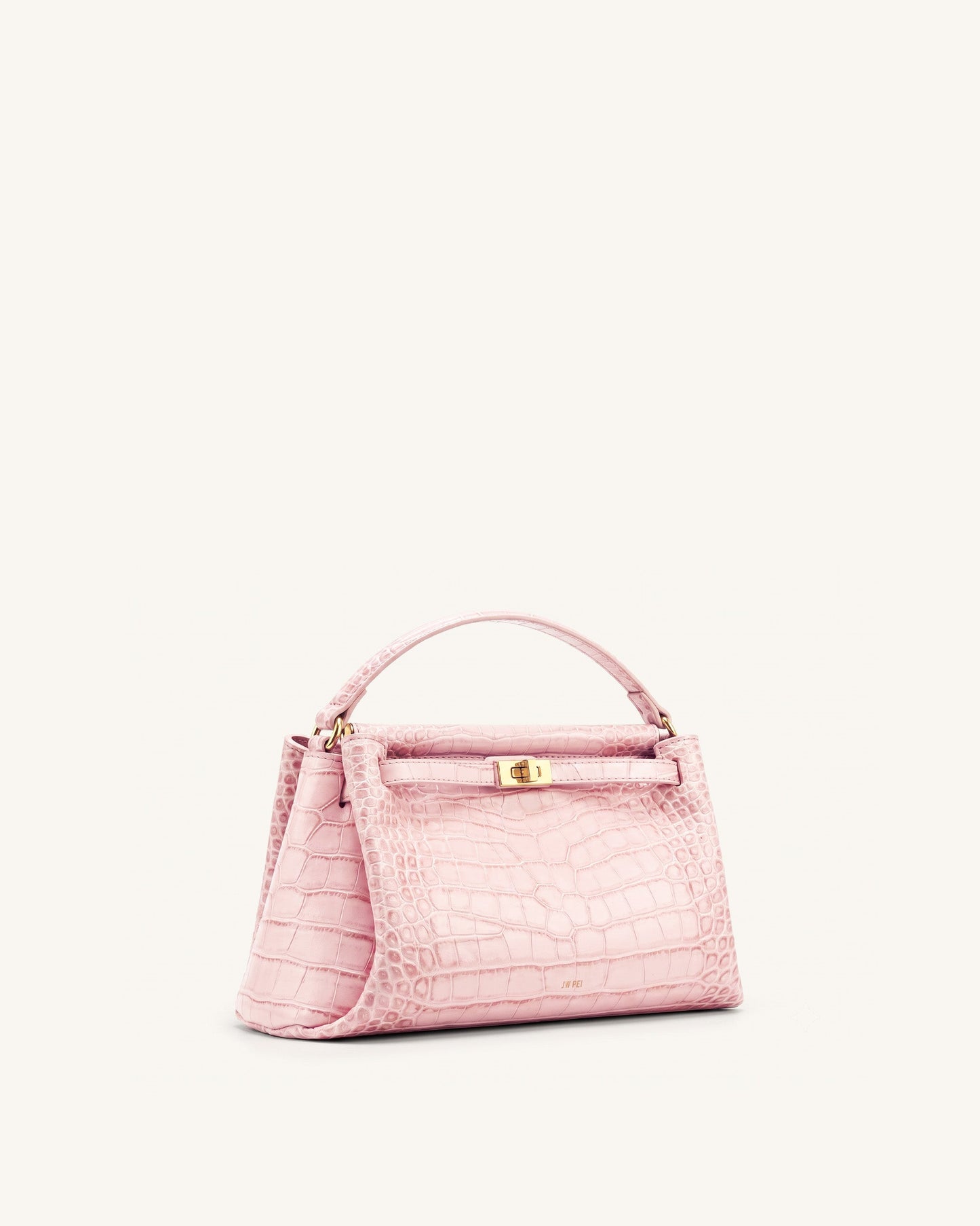 Carmen Top Handle Bag - Pink Croc