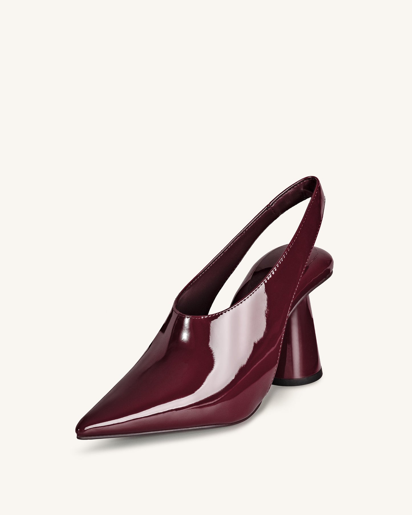 Vivovr Yüksek Topuk Topuklu Ayakkabı (Pumps) - Bordo