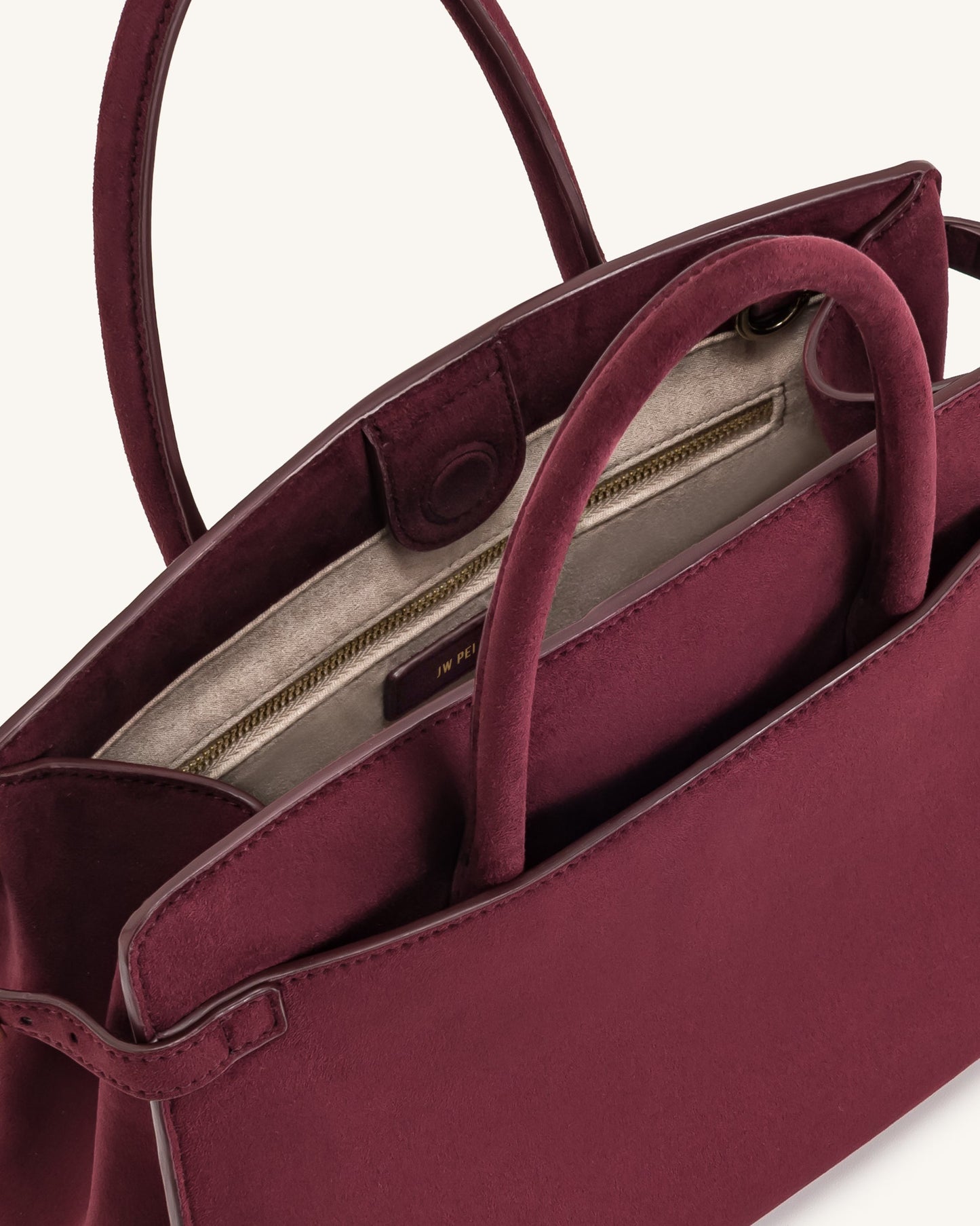 Saige Suni Süet Tote Çanta - Bordo