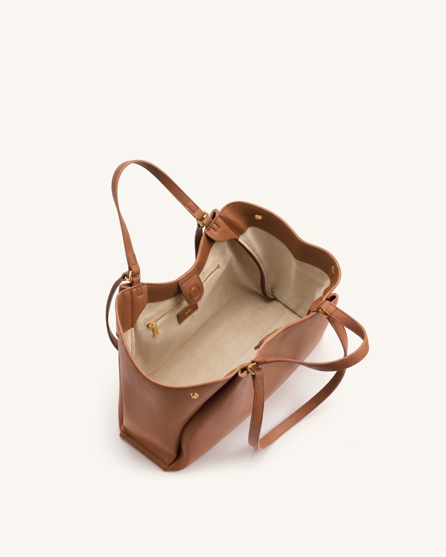 Virelia Double Handle Tote Bag - Cognac