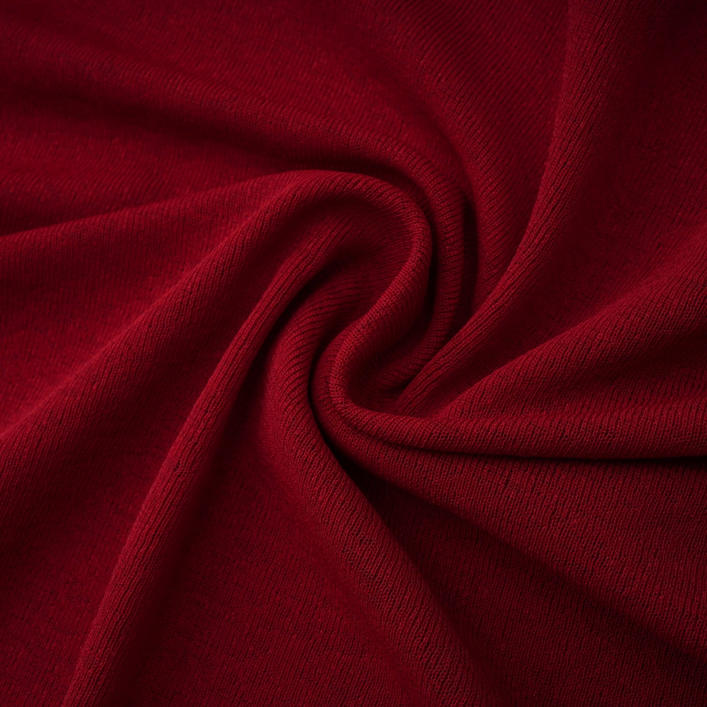 Giovanna Red V-Neck Ruched Midi Dress with Half Sleeves