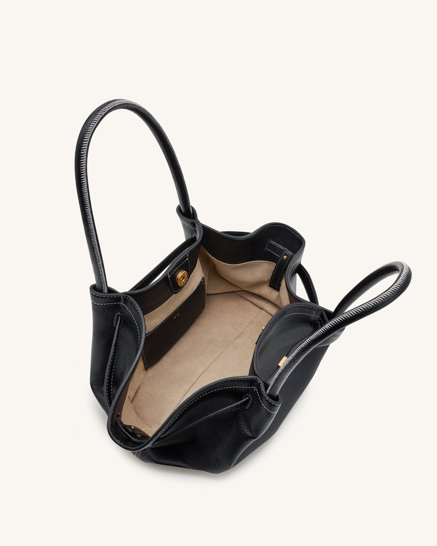 Hana Orta Boy Tote Çanta - Siyah