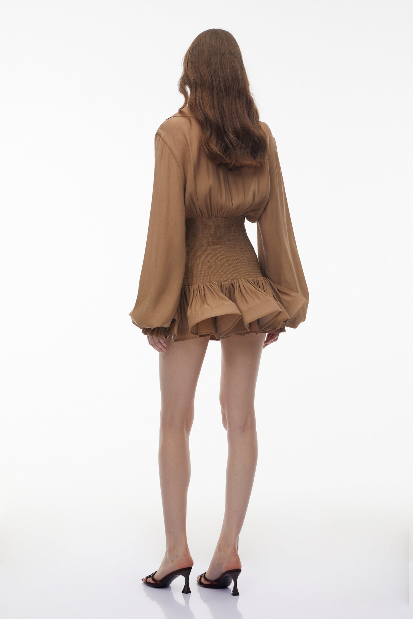 Zuleika Khaki Double-Breasted Blazer Dress
