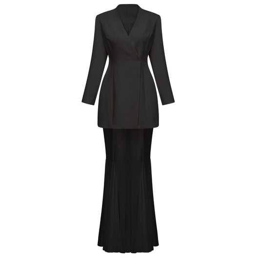 Enora Barrel Design Jacket & Skirt Set