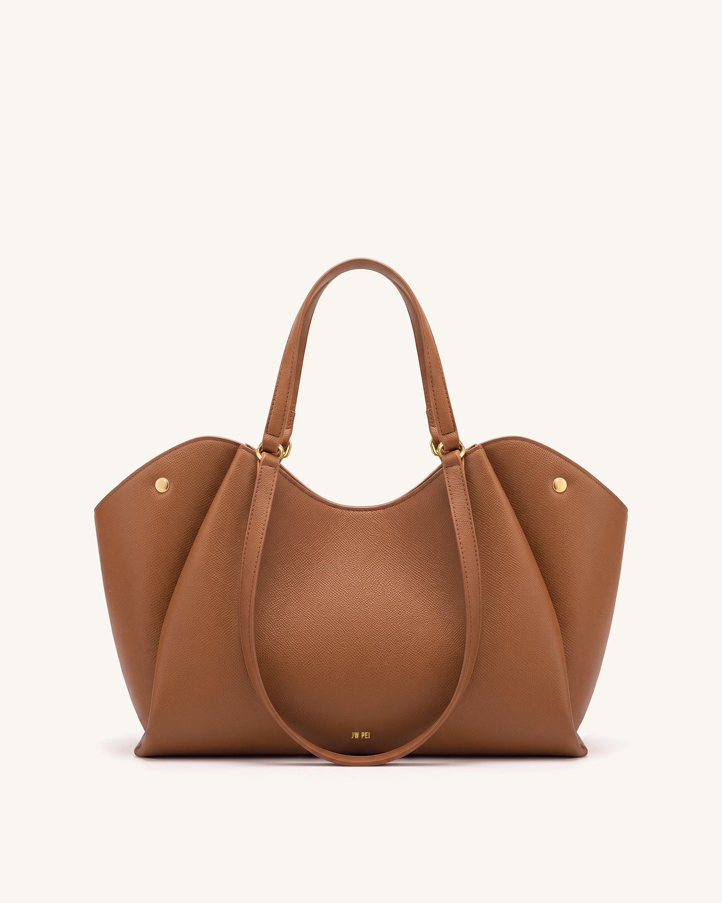 Virelia Double Handle Tote Bag - Cognac