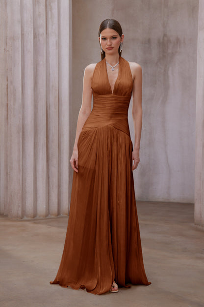Uranie Gathered Maxi Dress