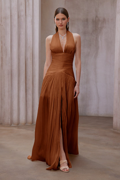 Uranie Gathered Maxi Dress