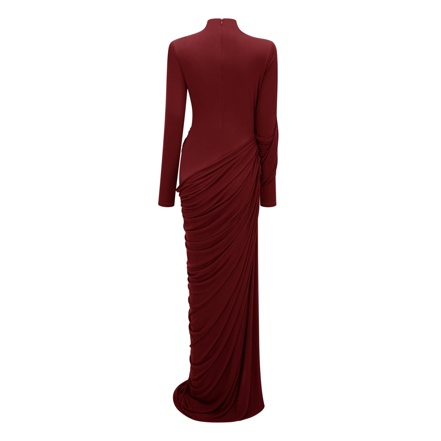 Arlette Kırmızı Asimetrik Dantelli Maxi Elbise