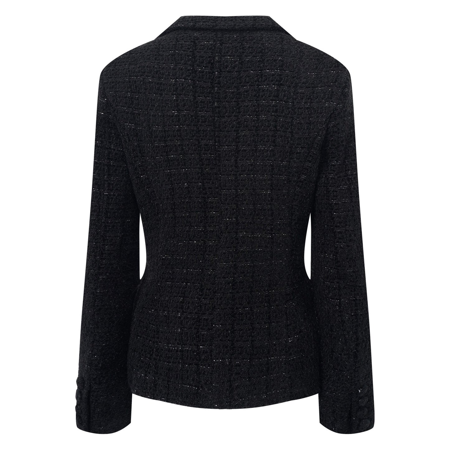 Ariadna Black Tweed Jacket & Satin Skirt Set