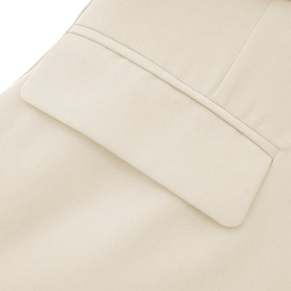 Amelie Neutral Asymmetrical Cut-Out Jacket