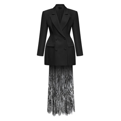 Adélise Blazer & Dantel Etek Takım
