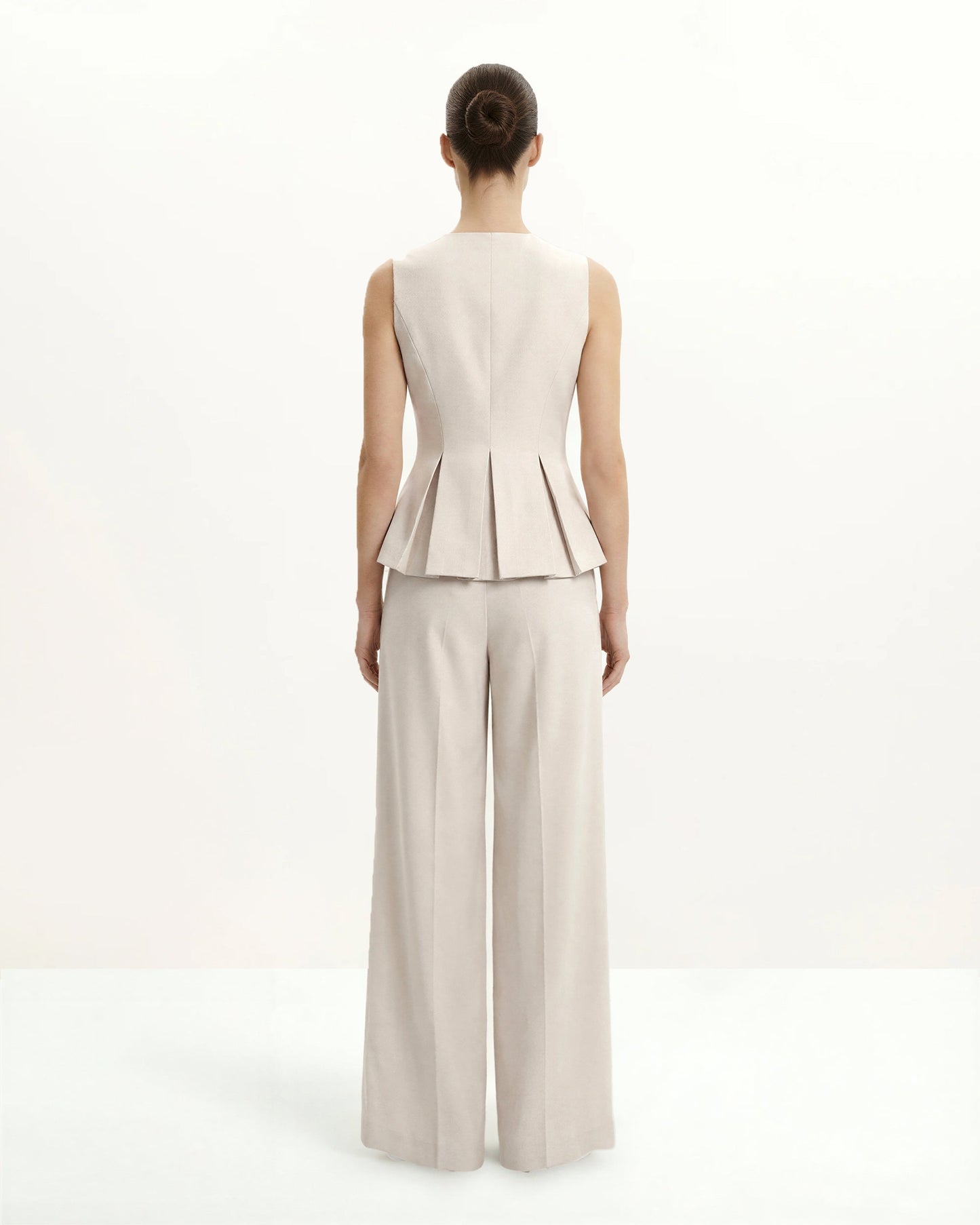 Yapılandırılmış Seam Yuvarlak - Bej