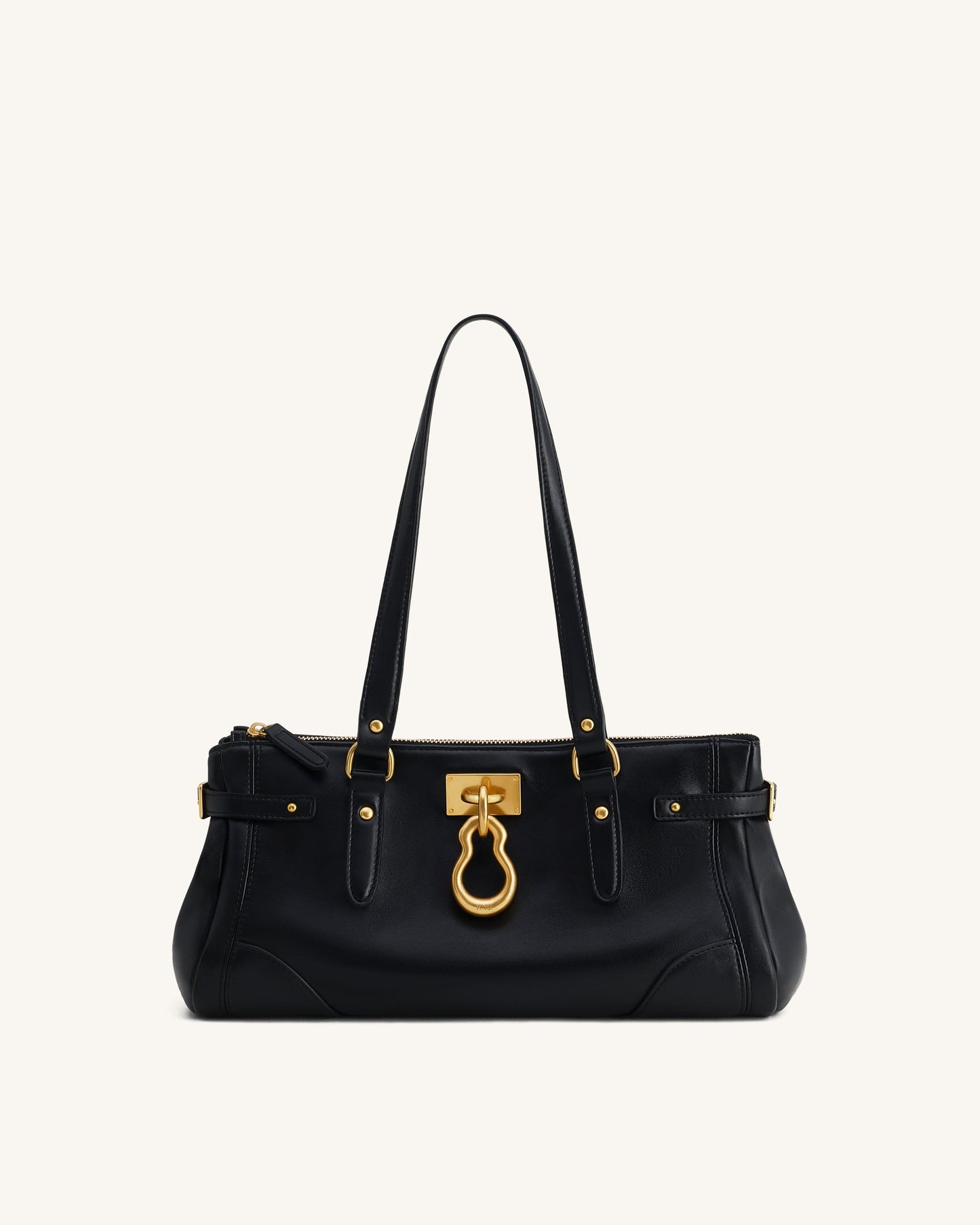 Yvette Elongated Tote Çanta - Siyah