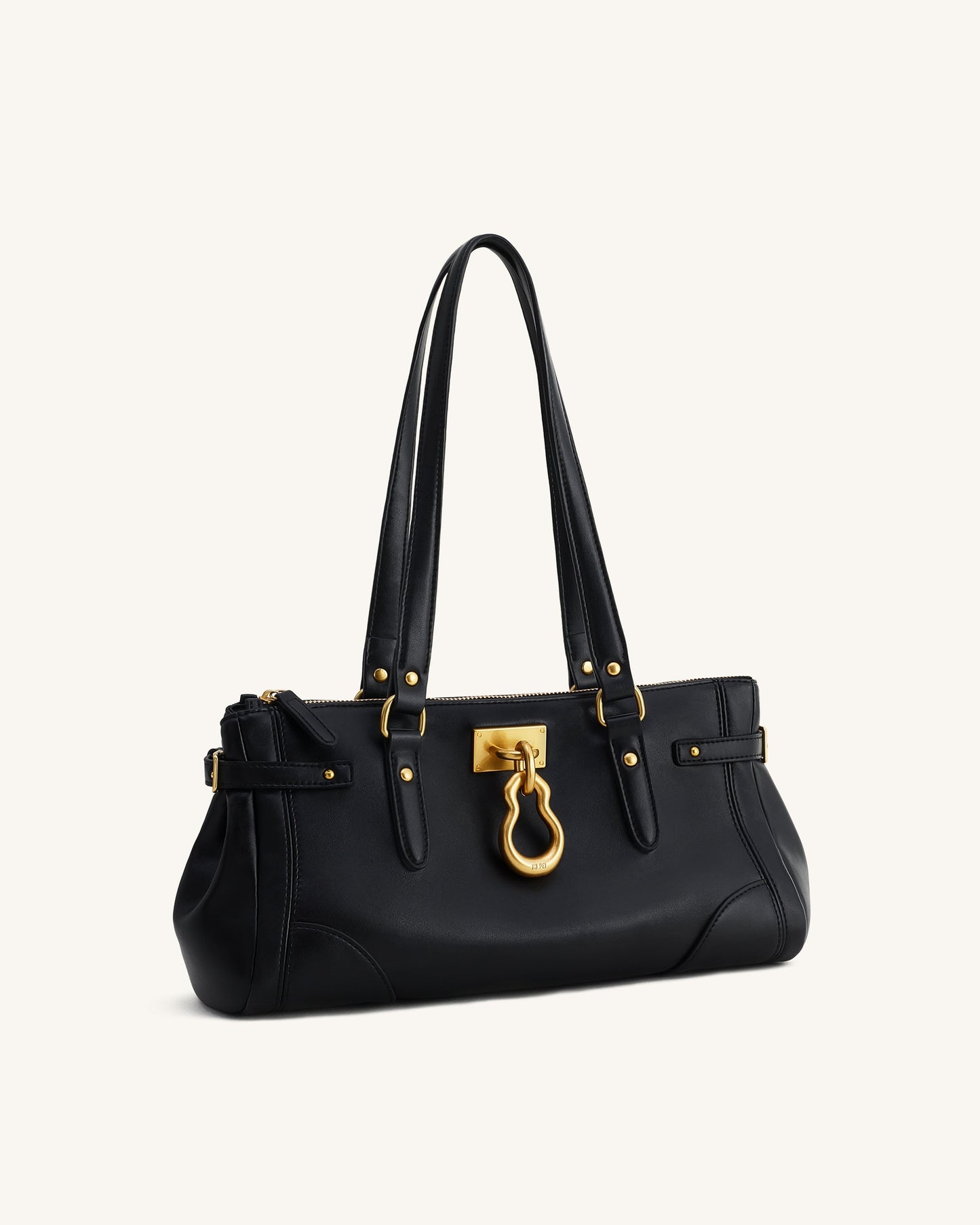Yvette Elongated Tote Çanta - Siyah