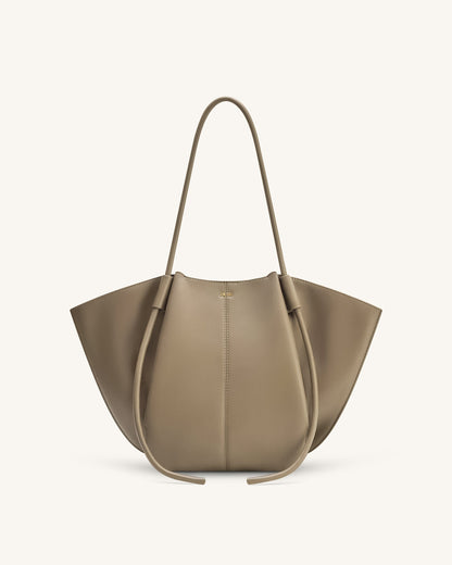 Nala Geniş Tote Çanta - Vizon