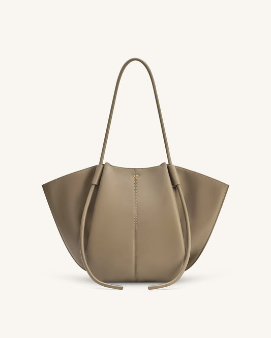 Nala Geniş Tote Çanta - Vizon