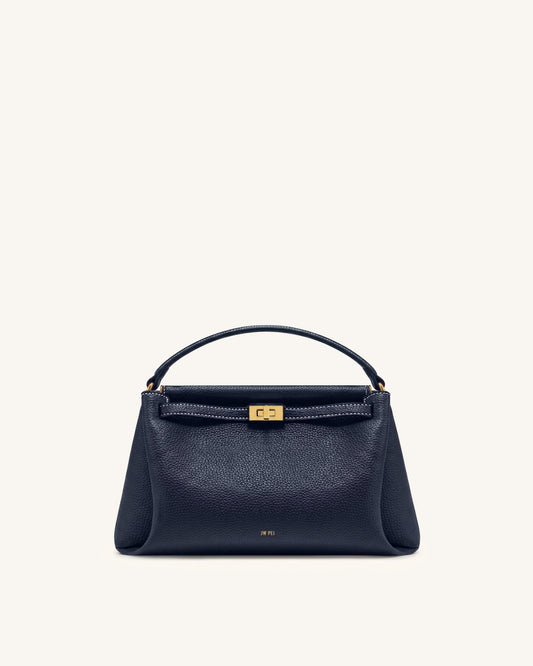 Carmen Top Handle Bag - Navy Blue