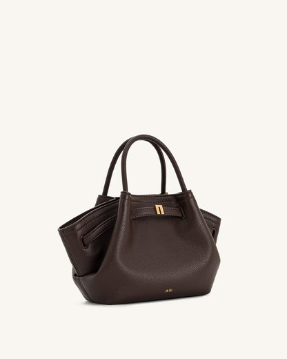 Hana Mini Tote Çanta - Koyu Kahverengi