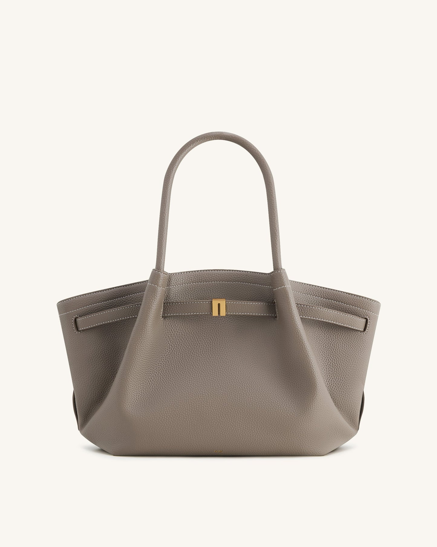 Hana Orta Boy Tote Çanta - Vizon