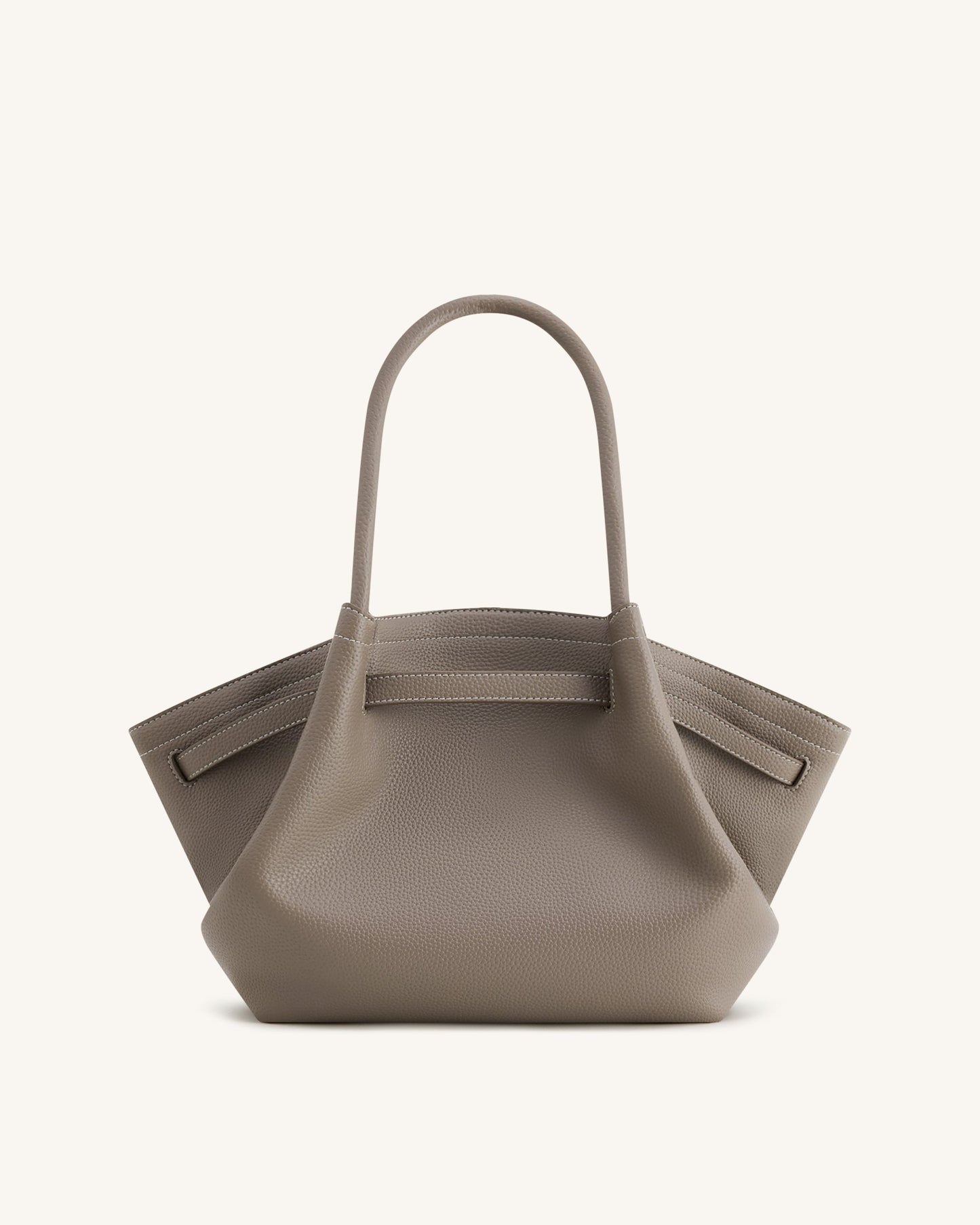 Hana Orta Boy Tote Çanta - Vizon