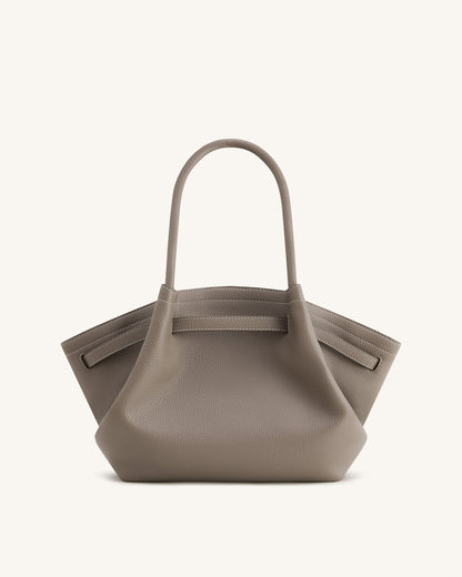 Hana Orta Boy Tote Çanta - Vizon