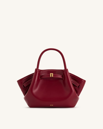 Hana Mini Tote Çanta - Bordo