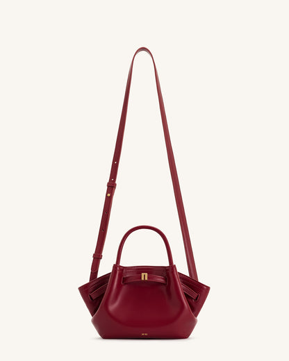 Hana Mini Tote Çanta - Bordo