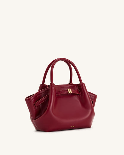 Hana Mini Tote Çanta - Bordo