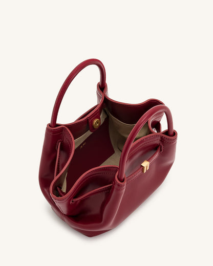 Hana Mini Tote Çanta - Bordo