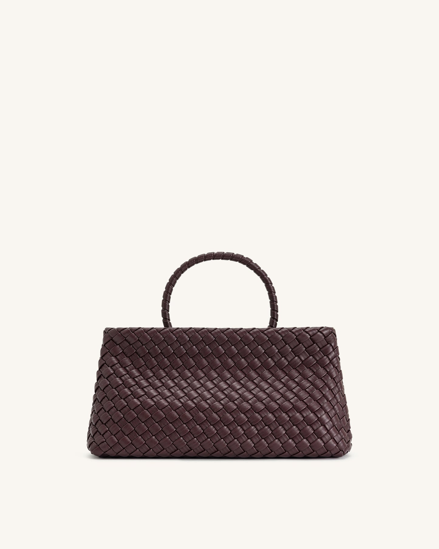 Elora Dokuma Tote Çanta - Derin Bordo
