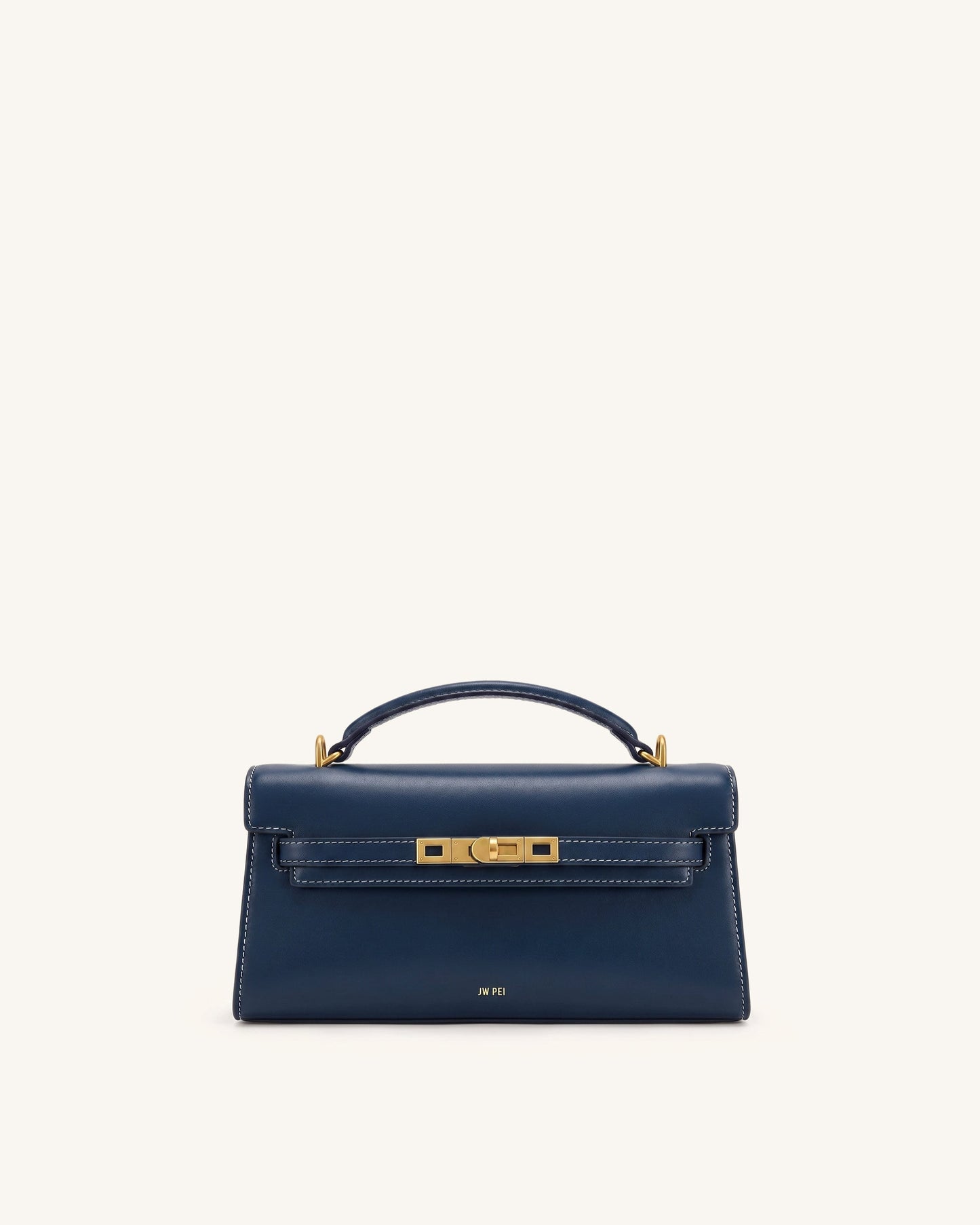 Noor Top Handle Bag - Navy Blue