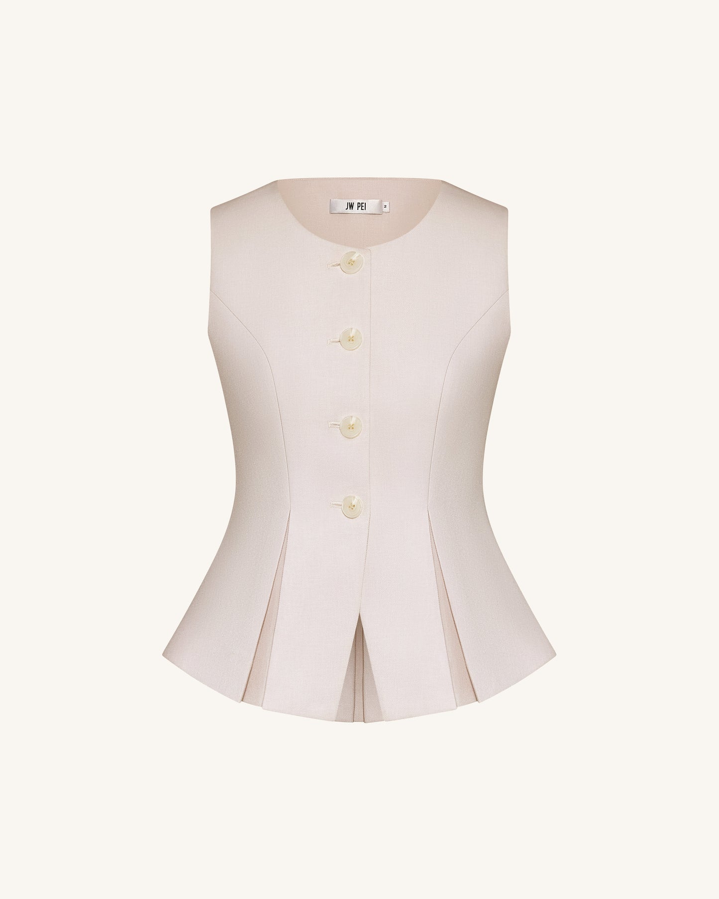 Yapılandırılmış Seam Yuvarlak - Bej