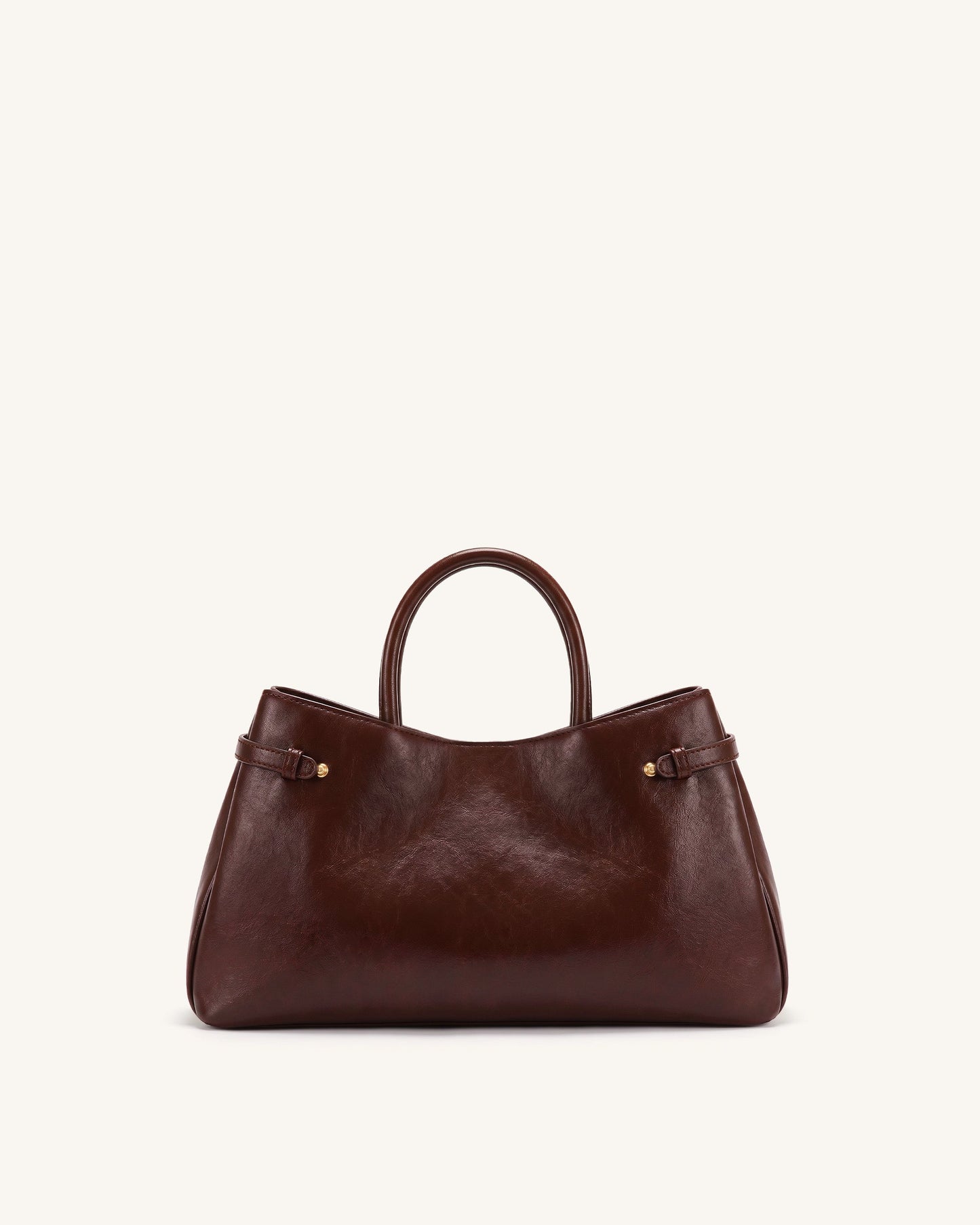 Maeve Dachshund Charm Satchel Tote Bag - Deep Burgundy