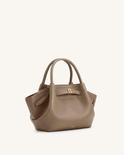 Hana Mini Tote Çanta - Gri Tonlu Kahverengi