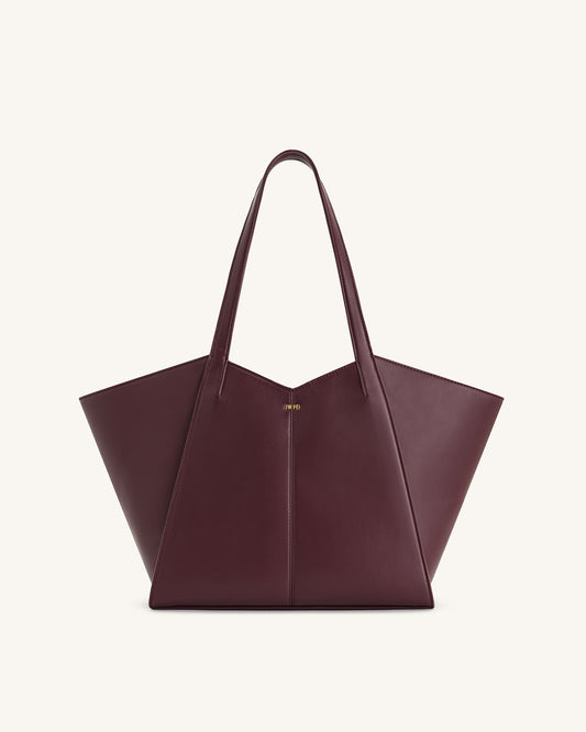 Kiana Large Capacity Tote Bag - Deep Claret