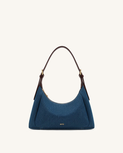 Velora Denim Shoulder Bag - Blue Denim