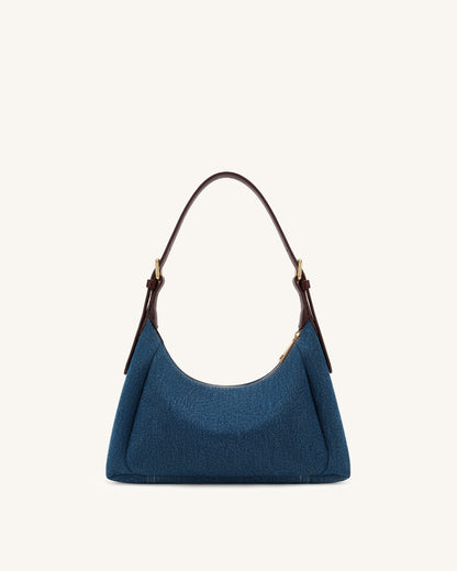 Velora Denim Shoulder Bag - Blue Denim