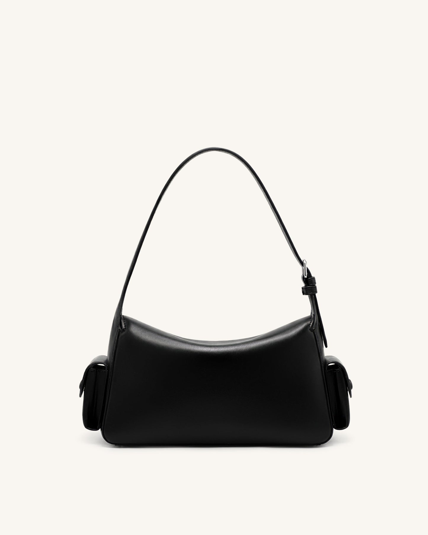Corinne Multi-Pocket Shoulder Bag - Black
