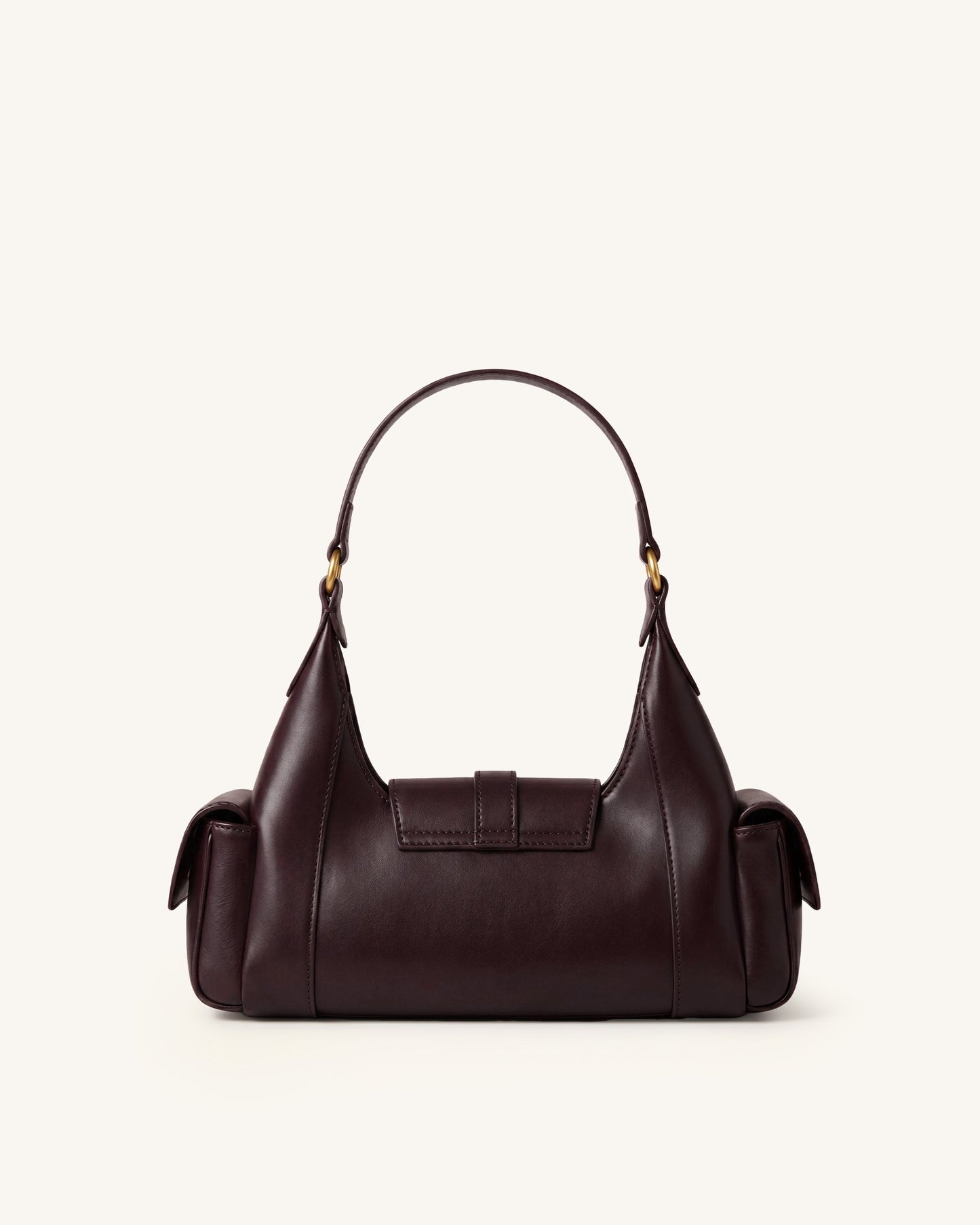 Estelle Pocket Shoulder Bag - Dark Brown