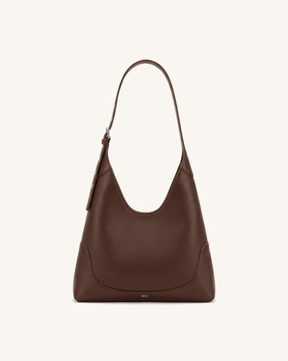 Willow Soft Hobo Shoulder Bag - Dark Brown