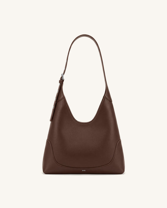 Willow Soft Hobo Shoulder Bag - Dark Brown
