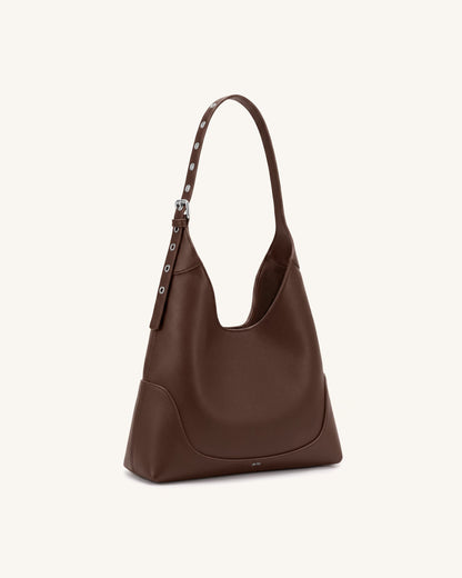Willow Soft Hobo Shoulder Bag - Dark Brown