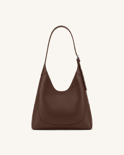 Willow Soft Hobo Shoulder Bag - Dark Brown