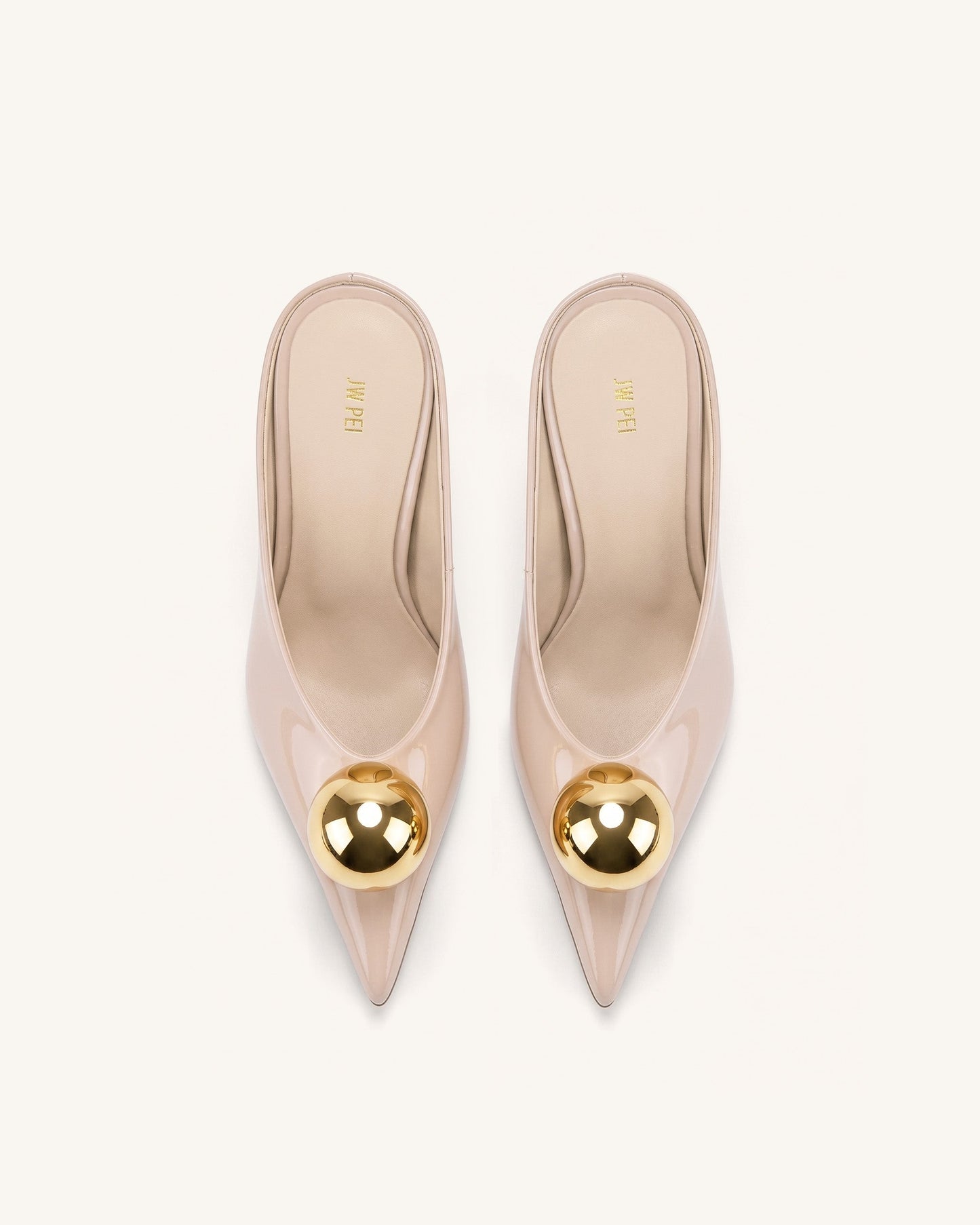 Sofia Angled Vamp Heel Mules - Dusty Pink