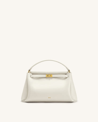 Carmen Top Handle Bag - White