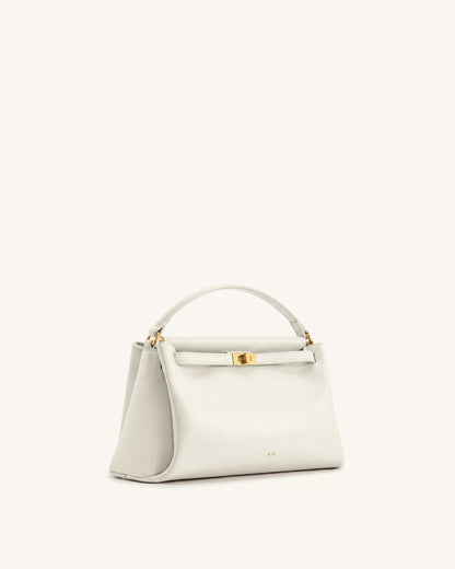 Carmen Top Handle Bag - White