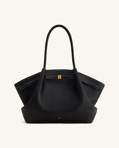 Hana Büyük Boy Tote Çanta - Siyah