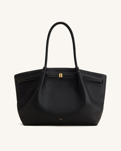 Hana Büyük Boy Tote Çanta - Siyah